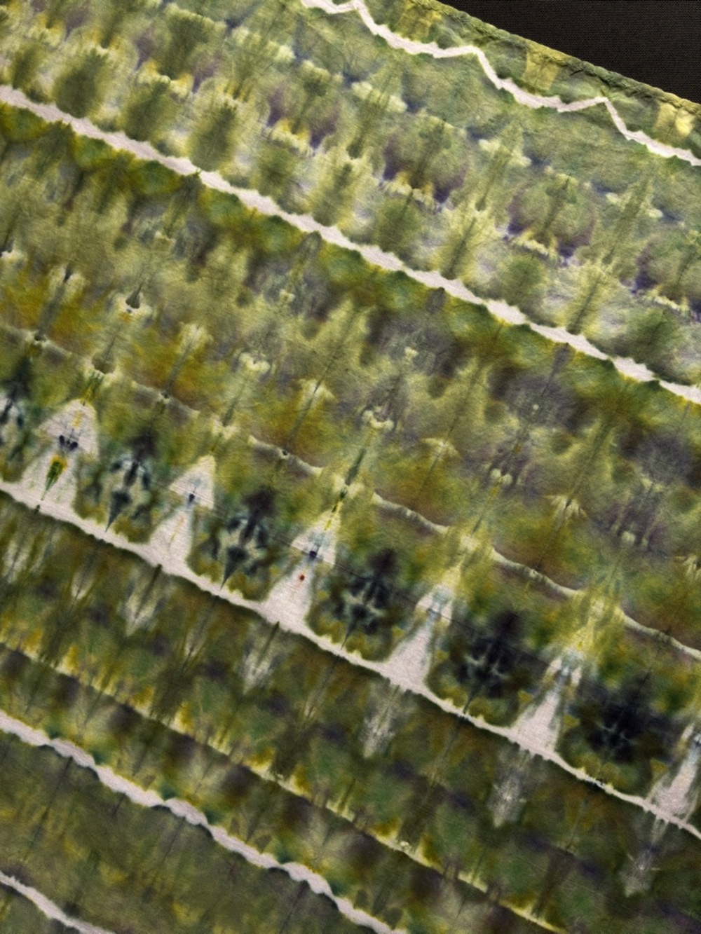 Tie-Dye Green Patterned Handkerchief